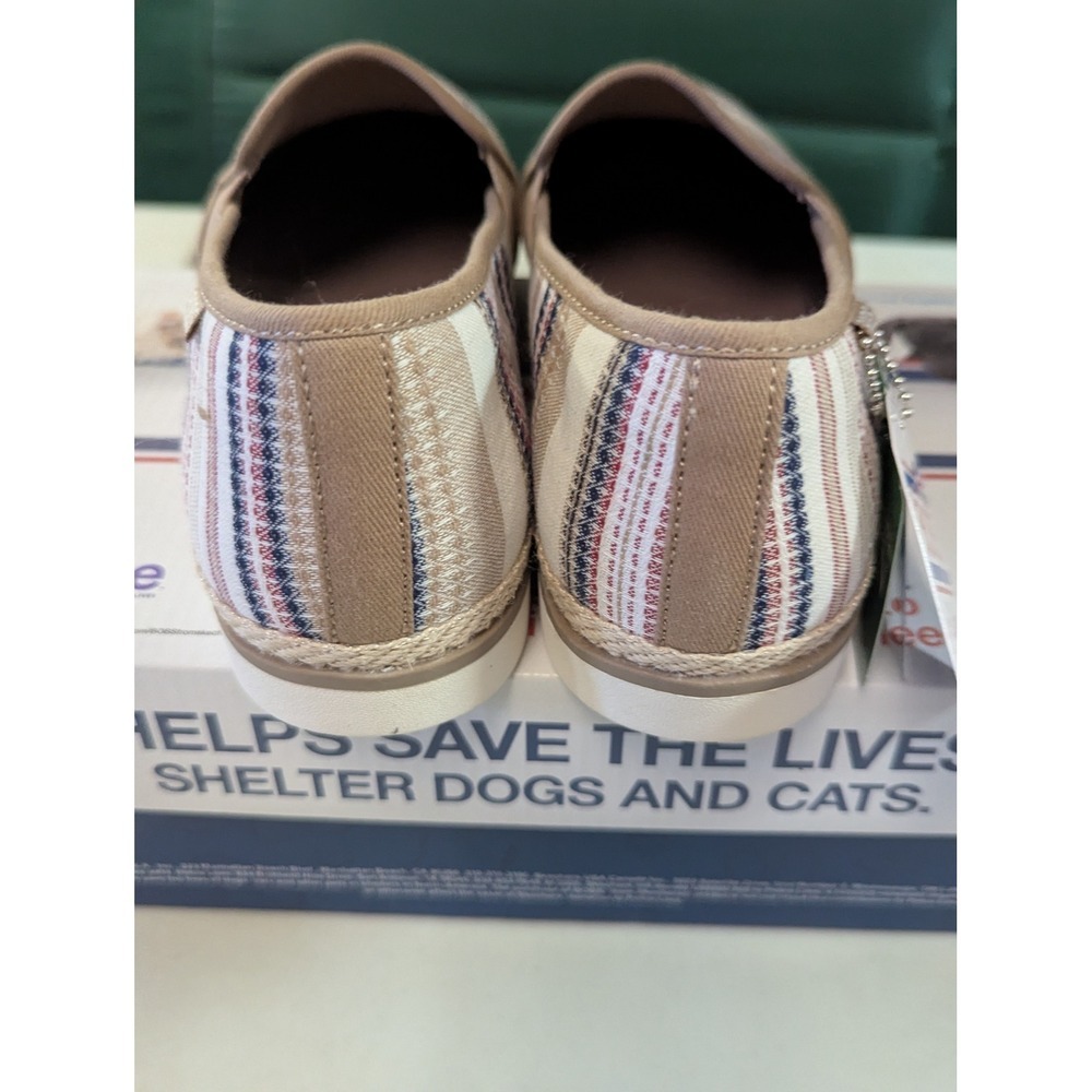 Skechers BOBS Flexpadrille Lo Stay Light Shoes Women's 8.5 Natural Multi Vegan - Picture 5 of 12